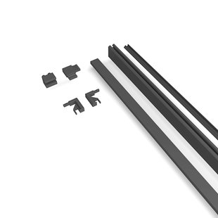 Sanivo Nova Wandprofiel XL 20 x 7 cm Mat Zwart