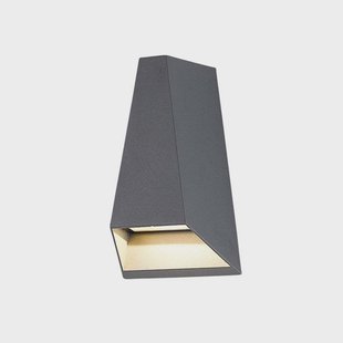 Jendrik Buiten Wandlamp Graphite Lucande - Terras - Modern - Metaal - Hoekig
