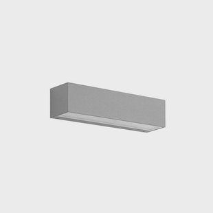 Lengo LED buitenwandlamp Up/Down L25 zilver Lucande - Balkon - Modern - Aluminium - Hoekig
