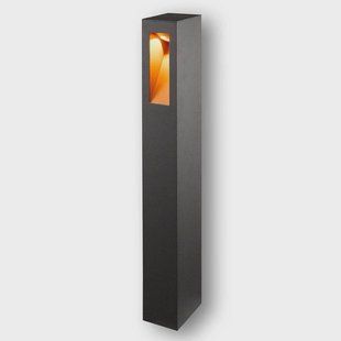 Jenke LED Tuinlamp Graphite Lucande - Terras - Modern - Metaal - 1 lamp