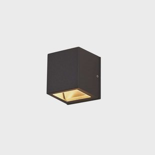 Maurice Buiten Wandlamp Dark Grey Lucande - Balkon - Modern - Metaal - Hoekig
