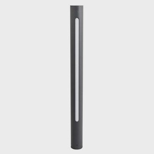 Tomas Buiten Tuinlamp H75 Dark Grey/White Lucande - Terras - Modern - Aluminium - 1 lamp