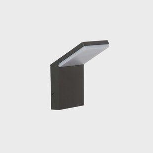 Nevio Buiten Wandlamp Graphite Lucande - Terras - Modern - Metaal - 1 lamp