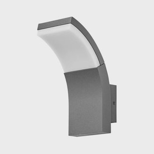 Timm Buiten Wandlamp Graphite Lucande - Terras - Modern - Aluminium - 1 lamp