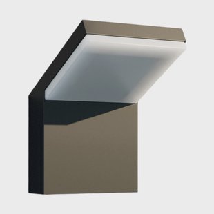 Yolena Buiten Wandlamp Dark Grey White Arcchio - Balkon - Modern - Metaal - 1 lamp