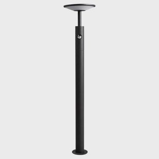 Fenia Buiten Tuinlamp w/Sensor Anthracite/Opal Lucande - Terras - Modern - Aluminium - 1 lamp