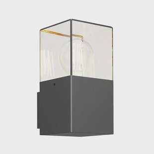 Keke BuitenWandlamp Graphite Lucande - Modern - Metaal - 1 lamp