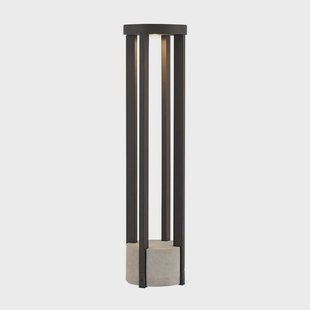 Kalisa Round LED Tuinlamp H68 Dark Grey - Lucande Overa - Modern - Metaal - 1 lamp