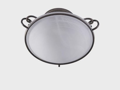 Rando Plafondlamp White/Antique Lindby - Woonkamer - Landhuis / Rustiek - Metaal - Met afstand