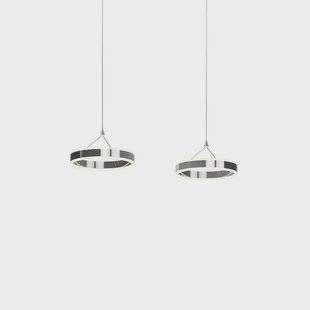 Lyani Hanglamp L85 Chrome/White Lucande - Woonkamer - Modern - Metaal - Meerdere lampen