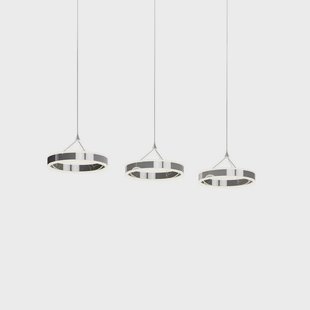 Lyani Hanglamp L115 Chrome/White Lucande - Woonkamer - Modern - Metaal - Meerdere lampen