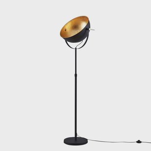 Muriel 1 Vloerlamp Black/Gold Lindby - Woonkamer - Modern - Metaal - 1 lamp