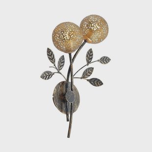 Evory 2Wandlamp Gold - Lucande - Woonkamer - Florentijns - Metaal - 1 lamp