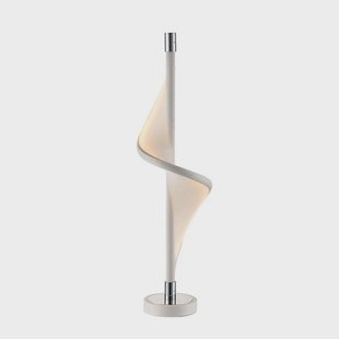 Edano LED Taffellamp White/Chrome Lucande - Woonkamer - Modern - Stof