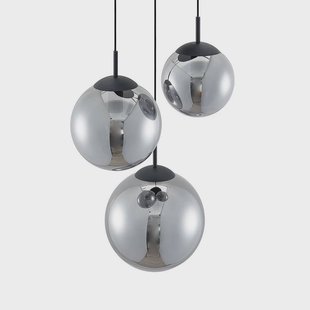 Teeja 3 Cluster Hanglamp Smoke Lindby - Woonkamer - Vintage / Retro - Glas - Meerdere lampen