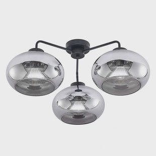 Navidia 3 Plafondlamp Smoked Lindby - Woonkamer - Modern - Metaal - Meerdere lampen