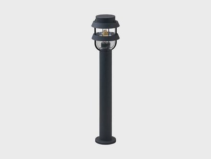 Alvaro Tuinlamp H60 Dark Grey Lindby - Terras - Modern - Aluminium - 1 lamp