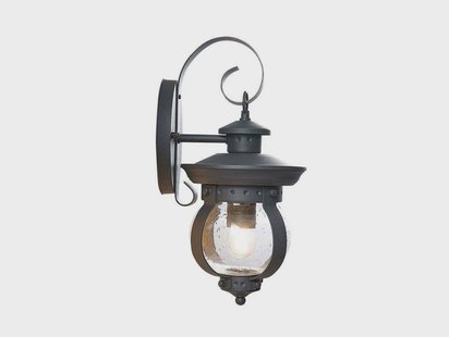 Farley Buiten Wandlamp Dark Grey Lindby - Balkon - Antiek - Metaal - 1 lamp