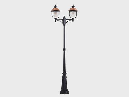 Clint 2 Park Lamp Black/Copper Lindby - Vintage / Retro - Aluminium - Meerdere lampen