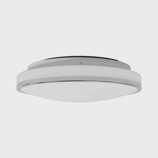 Lyss ronde LED plafondlamp IP44 Ø34 chroom Lindby - Badkamer - Modern - Glas