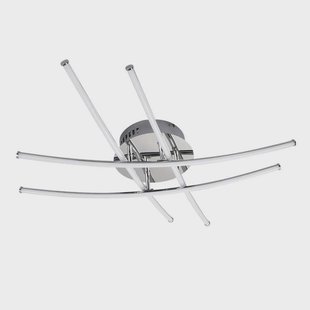 Yael Plafondlamp Chrome/White Lindby - Keuken - Modern - Metaal - Meerdere lampen