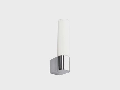 Melike Wandlamp Chrome/Satin White Lindby - Badkamer - Modern - Metaal - 1 lamp
