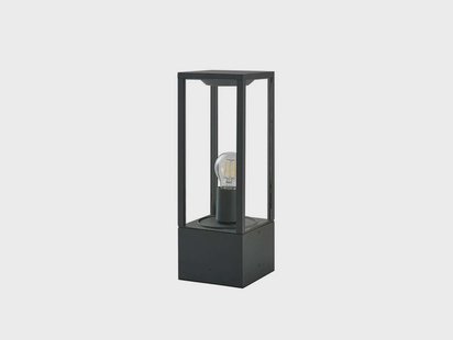 Peldar tuinlamp H40 Dark antraciet/helder Lindby - Terras - Modern - Metaal - 1 lamp