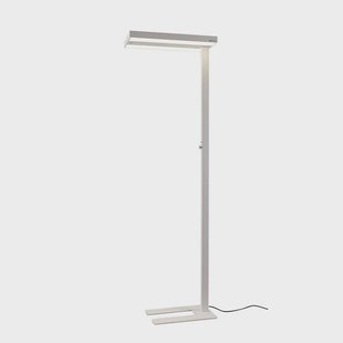 Logan vloerlamp wit dimbaar sensor Logan Pro Arcchio - Werkkamer / Kantoor - Modern - Aluminium - Hoekig
