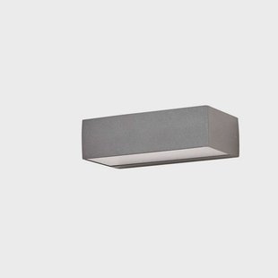 Lissi Buiten Wandlamp IP54 Dark Grey Lucande - Terras - Modern - Kunststof - Hoekig