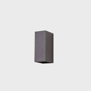 Mikka Buiten Wandlamp IP54 Dark Grey Lucande - Terras - Modern - Metaal - Hoekig