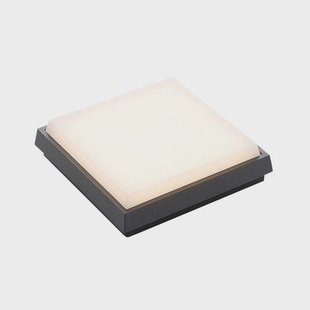 Amra LED Square Buiten Plafondlamp 17,5 Dark Grey Lucande - Modern - Kunststof - Hoekig