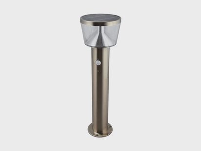 Antje LED Solar Cell Tuinlamp w/Sensor Stainless Steel Lindby - Terras - Modern - Roestvrij staal - 1 lamp