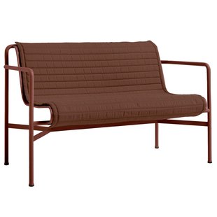 Hay Quilted Zitkussen Iron Red Voor Palissade Tuinbank