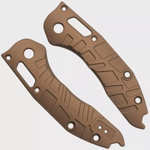 Lex Custom Microtech Stitch Scales V2 MS2TH148, Burnt Bronze Titanium, handgreepschalen