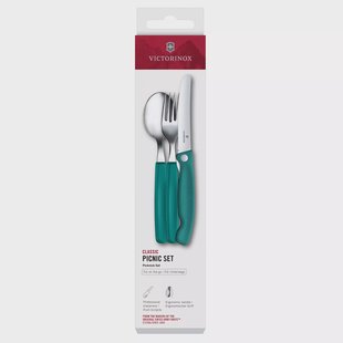 Victorinox Swiss Classic Picnic Set 6.7194.3FC1 Green, 3-delige bestekset