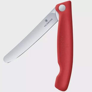 Victorinox Swiss Classic Picnic Knife 6.7801.FC1 Straight, Red, vouwbaar groentemes