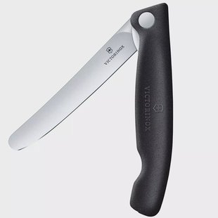 Victorinox Swiss Classic Picnic Knife 6.7803.F Straight, Black, vouwbaar groentemes