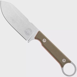 White River Firecraft 3.5 Pro, Stonewashed Magnacut, Green G10, survivalmes, Kydex schede met firesteel