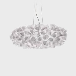 Clizia Mama Non Mama hanglamp, Ø78cm, wit/helder Slamp - Woonkamer - Designer - Kunststof - Meerdere lampen