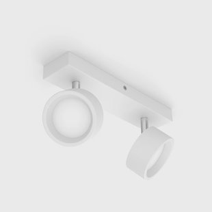 Bracia LED plafondspot 2-lamps, wit Philips - Woonkamer - Modern - Metaal - Meerdere lampen