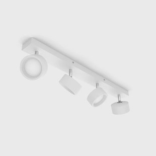 Bracia LED plafondspot 4-lamps, wit Philips - Woonkamer - Modern - Metaal - Meerdere lampen