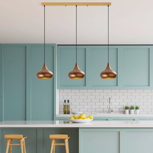 Opviq Hanglamp Muba, oud messing, lengte 120 cm, metaal