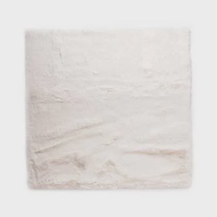 Tapeso Fluffy vloerkleed vierkant - Comfy Deluxe wit - 200x200 cm