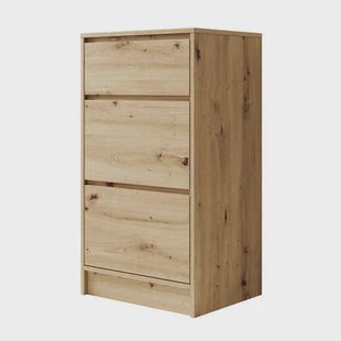 Meubella - Ladekast Brett - Eiken - 50 cm