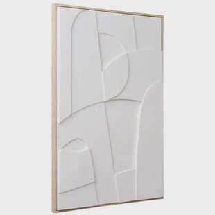 House Nordic Madeline Witte Relief Wanddecoratie Motief Twee