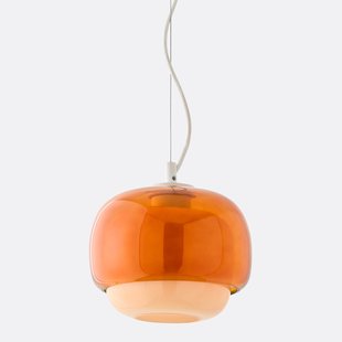 Hanglamp in gekleurd glas,Ø21,5 cm, Kinoko