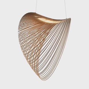 Illan LED hanglamp hout dimbaar Ø 100 cm Luceplan - Woonkamer - Designer - 1 lamp