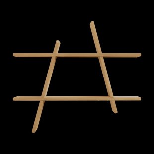 Andersen Furniture A-Shelf wandplank Special Edition Brown beige L 78x12x67 cm