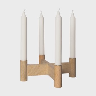 ERNST Ernst adventskandelaar Ø22x8 cm Natuur