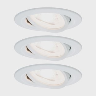 Nova 3-spot rond zwenkbaar/dimbaar, wit Paulmann - Gang / Hal - Modern - Metaal - 1 lamp